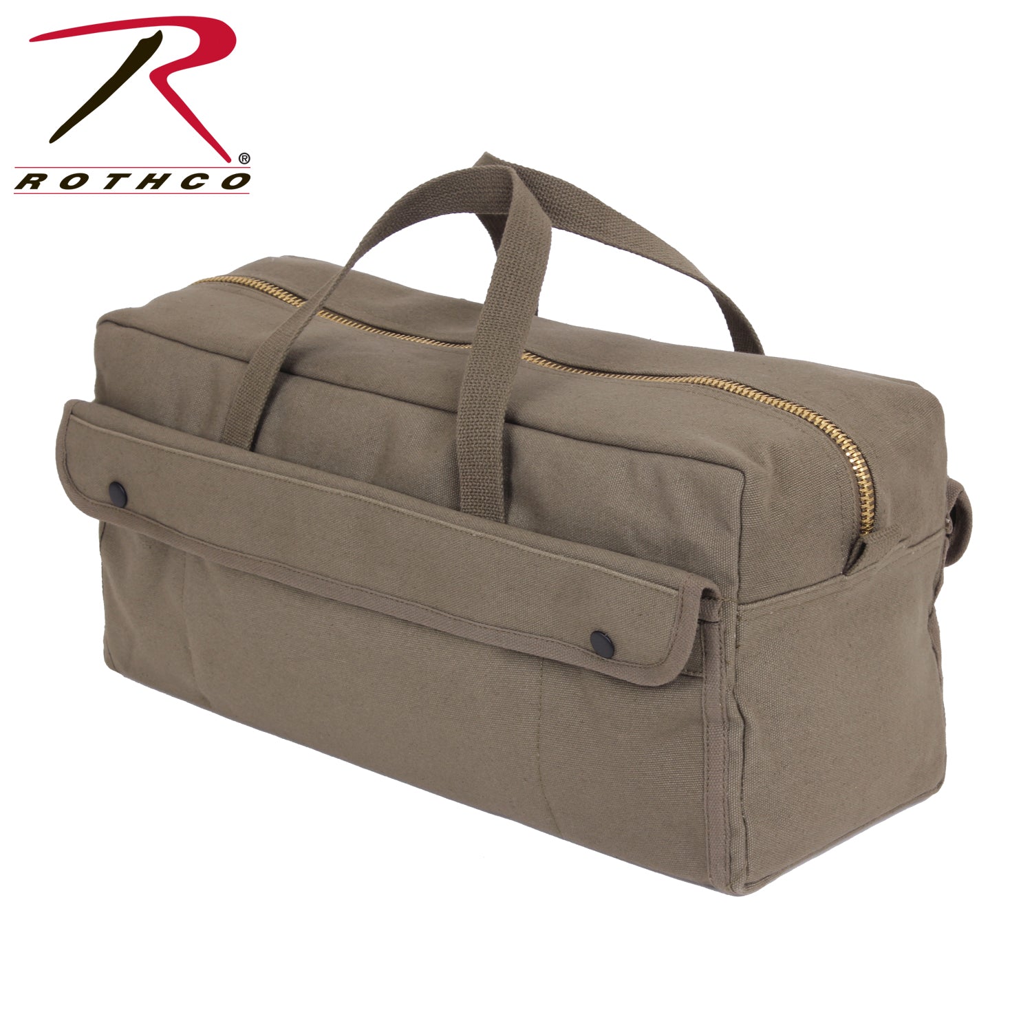 Rothco Canvas Jumbo Tool Bag With Brass Zipper LARSON TACTICAL SUPPLY