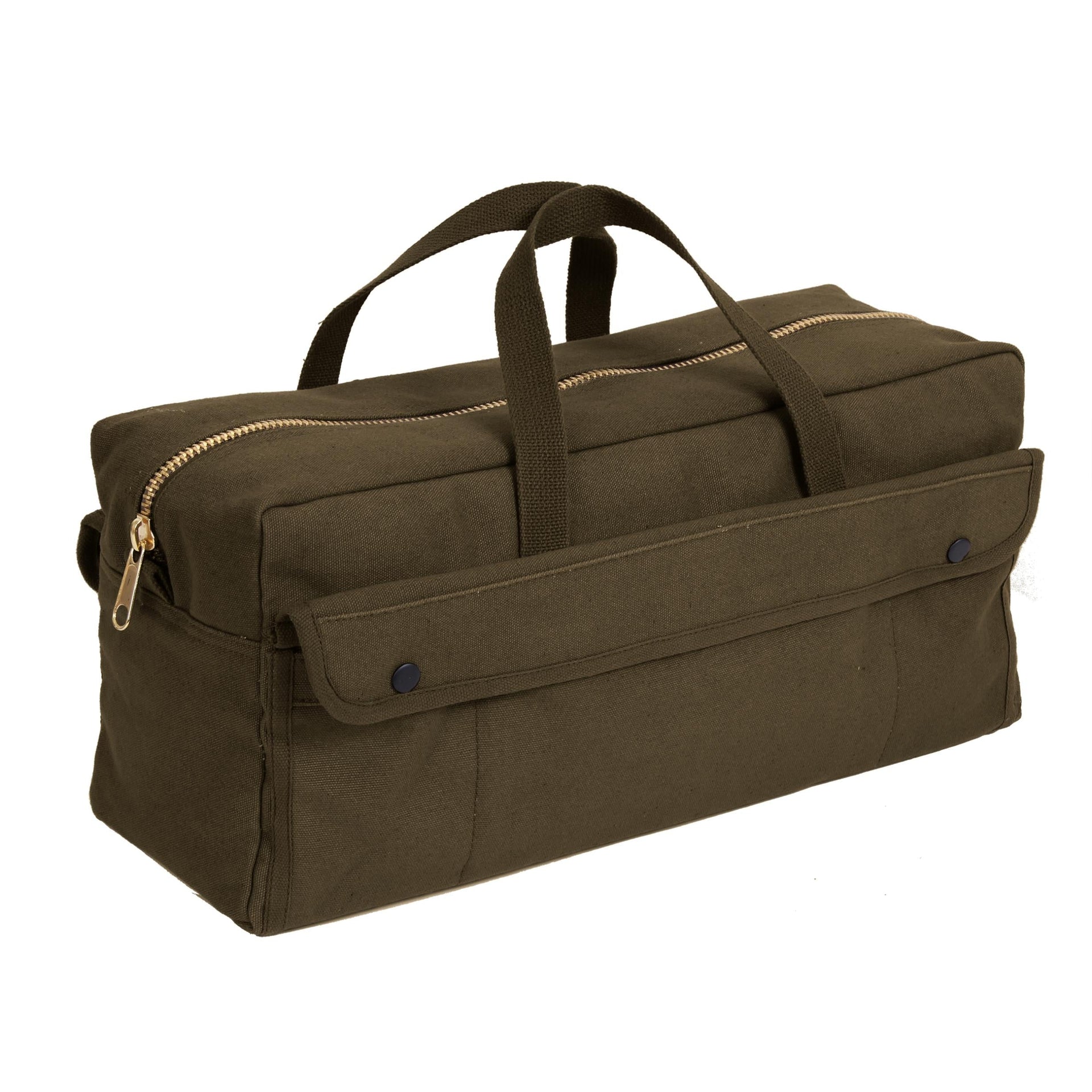 Rothco Canvas Jumbo Tool Bag With Brass Zipper LARSON TACTICAL SUPPLY