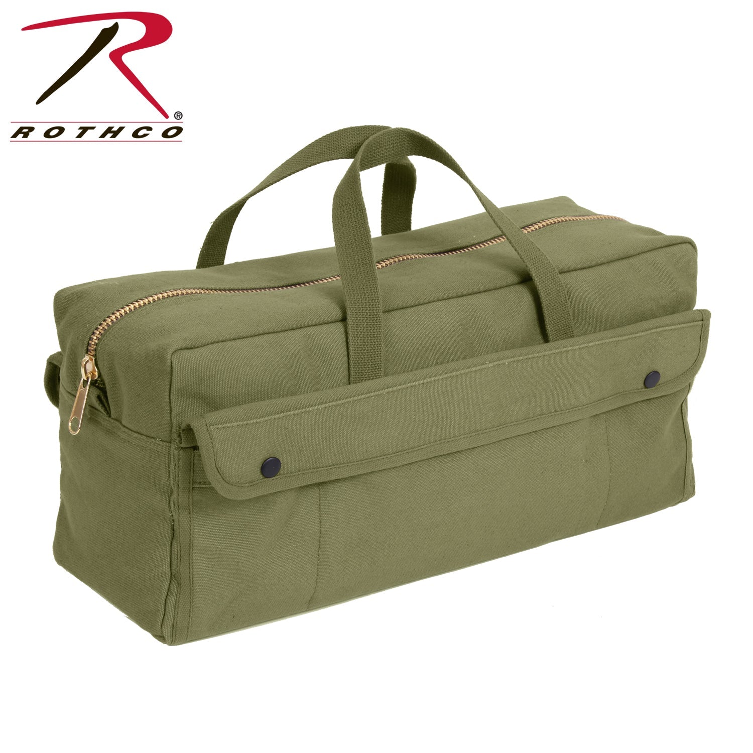 Rothco Canvas Jumbo Tool Bag With Brass Zipper LARSON TACTICAL SUPPLY
