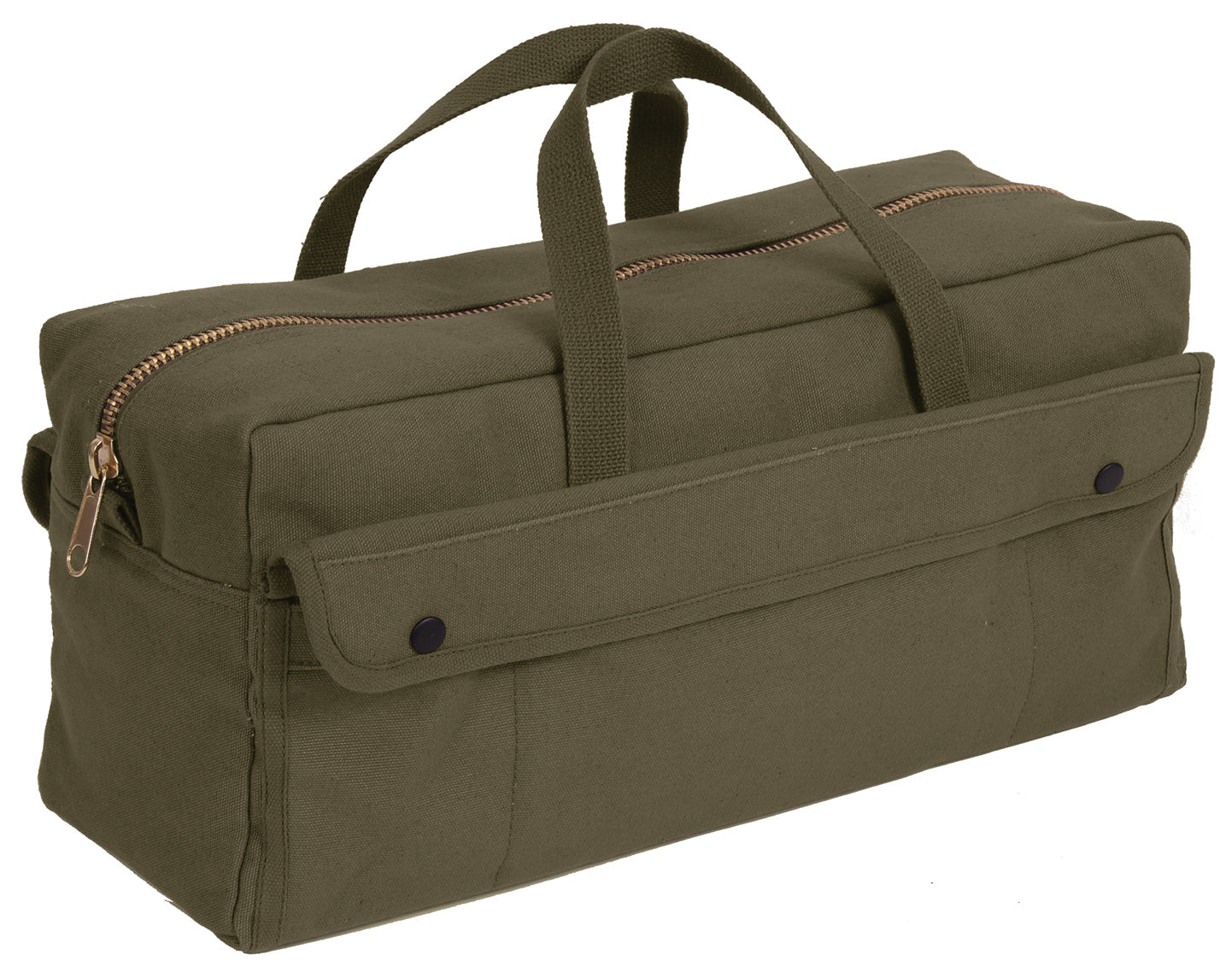 Rothco Canvas Jumbo Tool Bag With Brass Zipper LARSON TACTICAL SUPPLY