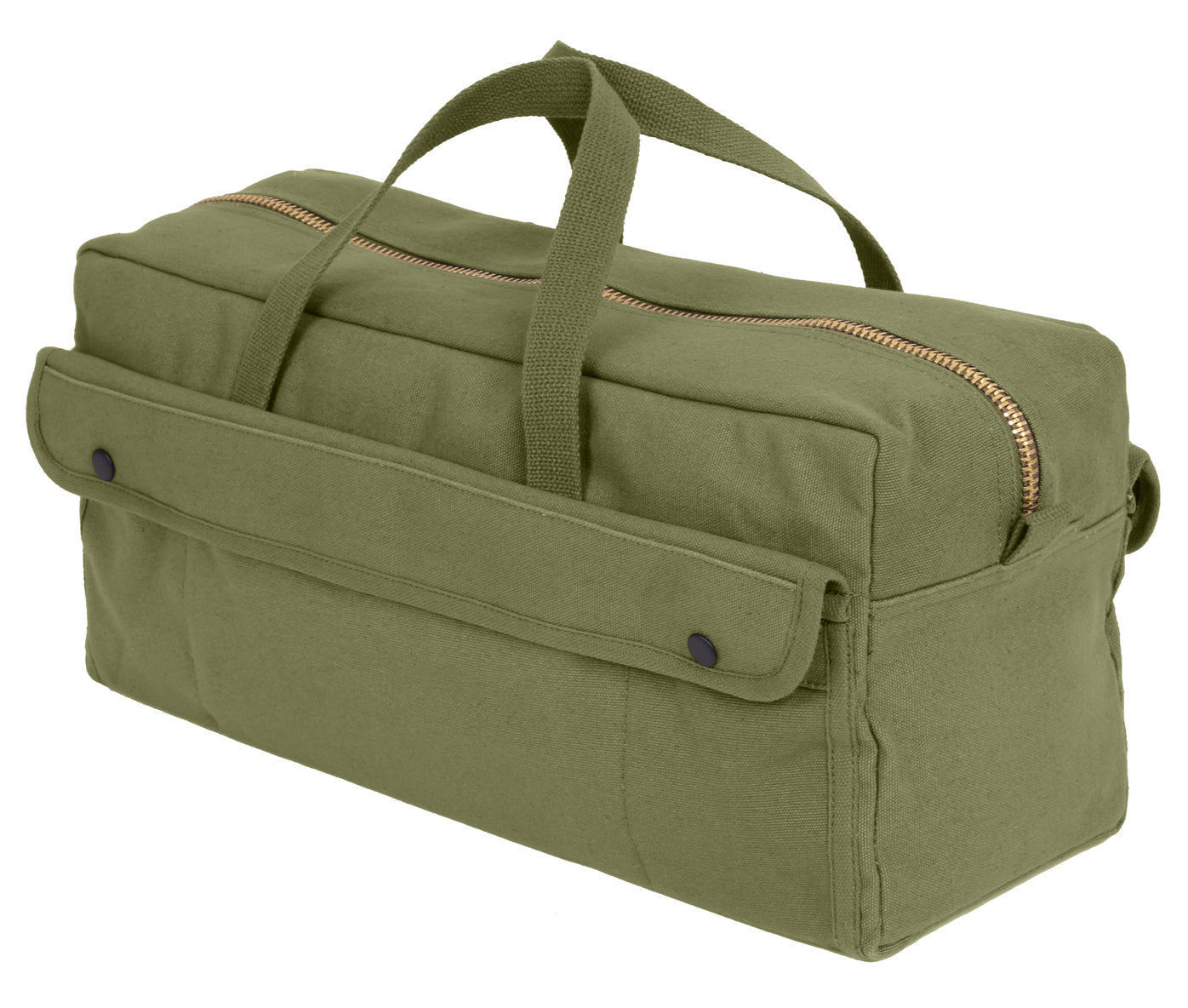 Rothco Canvas Jumbo Tool Bag With Brass Zipper LARSON TACTICAL SUPPLY