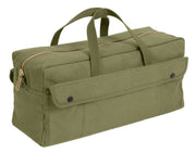 Rothco Canvas Jumbo Tool Bag With Brass Zipper LARSON TACTICAL SUPPLY