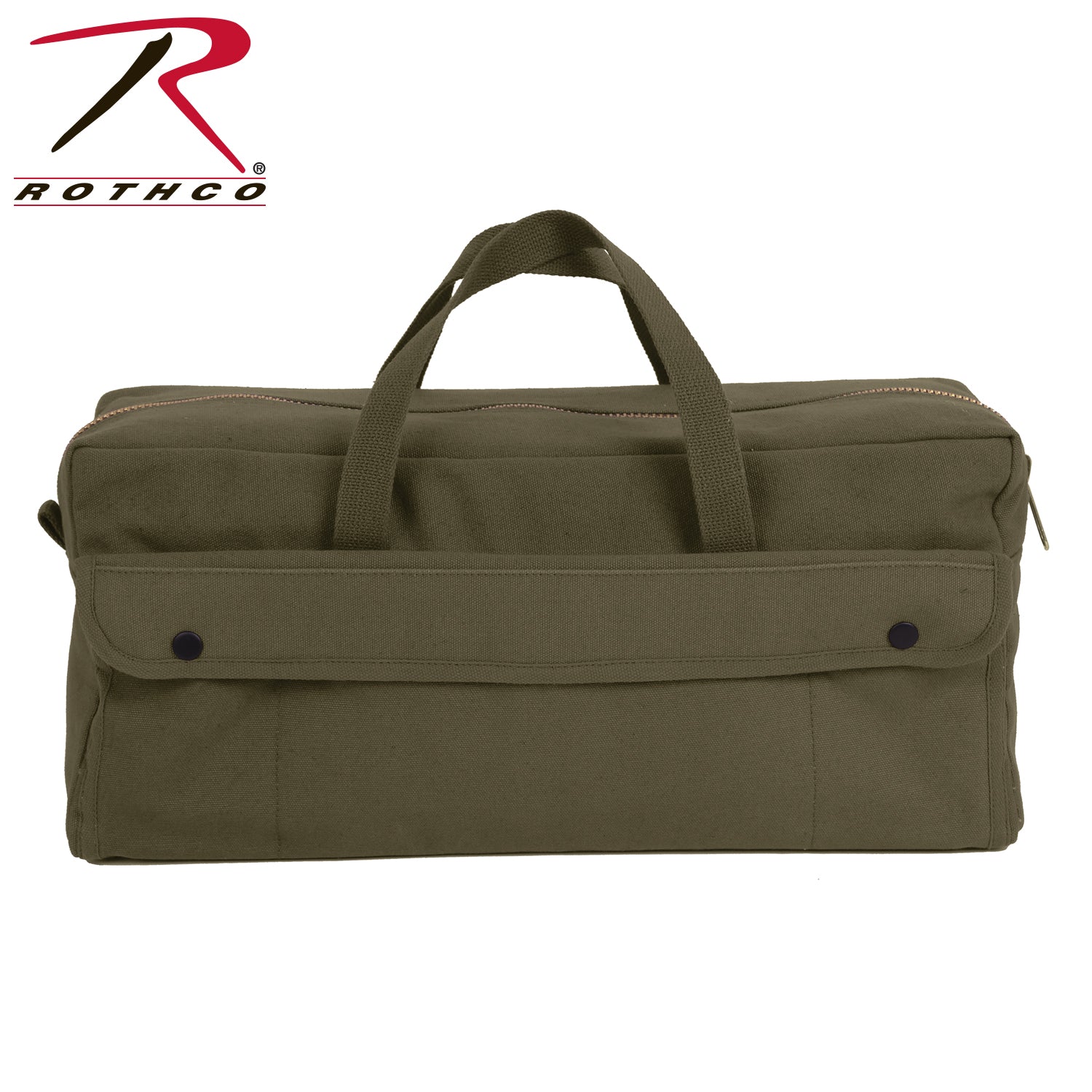 Rothco Canvas Jumbo Tool Bag With Brass Zipper LARSON TACTICAL SUPPLY