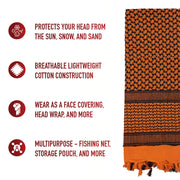 Rothco Shemagh Tactical Desert Keffiyeh Scarf LARSON TACTICAL SUPPLY