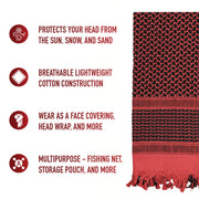 Rothco Shemagh Tactical Desert Keffiyeh Scarf LARSON TACTICAL SUPPLY