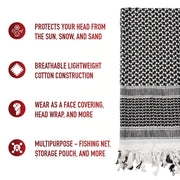 Rothco Shemagh Tactical Desert Keffiyeh Scarf LARSON TACTICAL SUPPLY