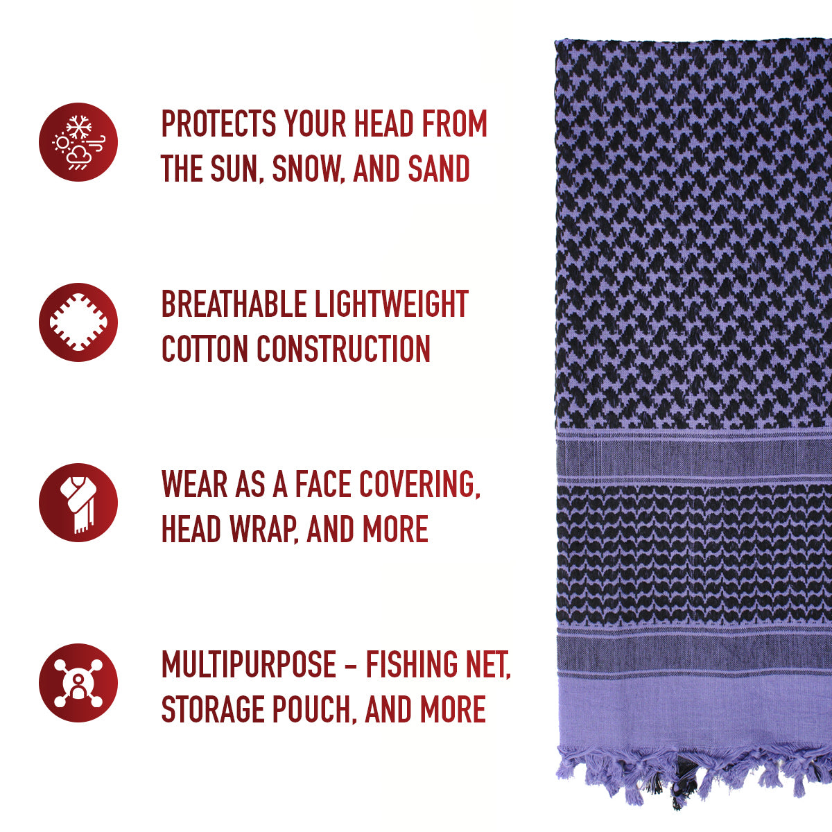 Rothco Shemagh Tactical Desert Keffiyeh Scarf LARSON TACTICAL SUPPLY