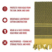 Rothco Shemagh Tactical Desert Keffiyeh Scarf LARSON TACTICAL SUPPLY