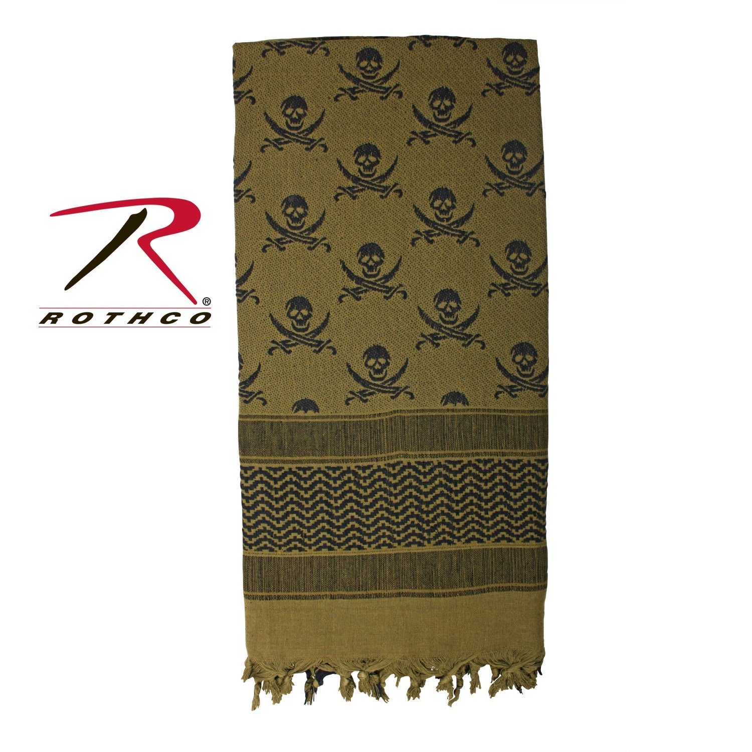 Rothco Skulls Shemagh Tactical Desert Keffiyeh Scarf LARSON TACTICAL SUPPLY