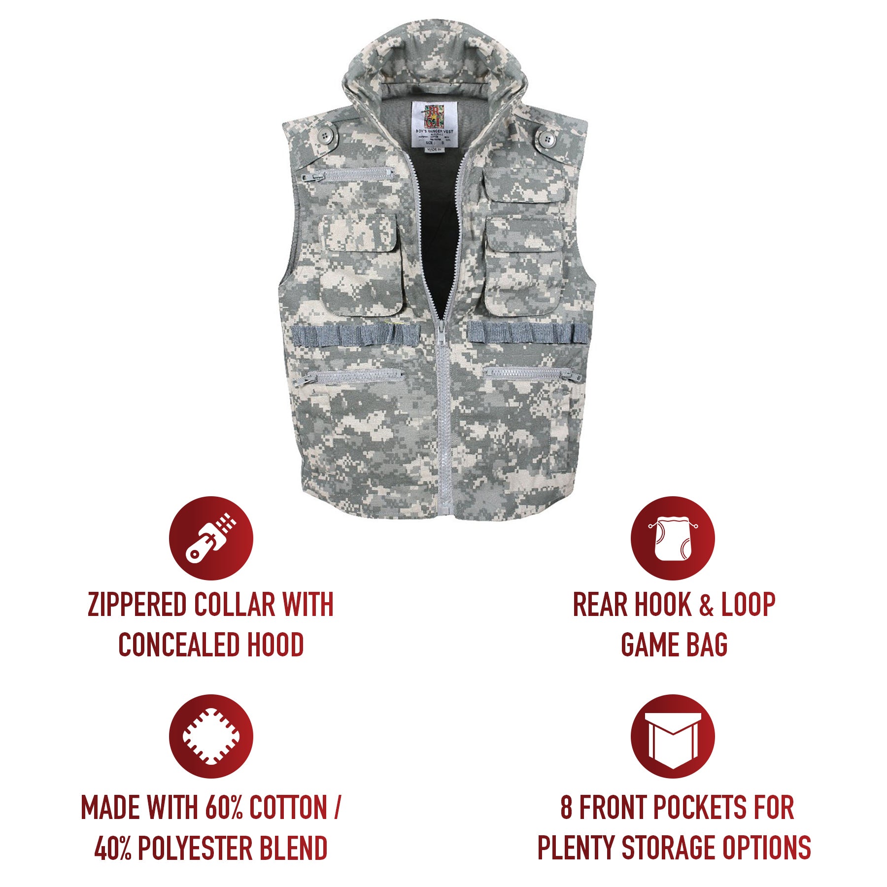 Rothco Kids Ranger Vest LARSON TACTICAL SUPPLY