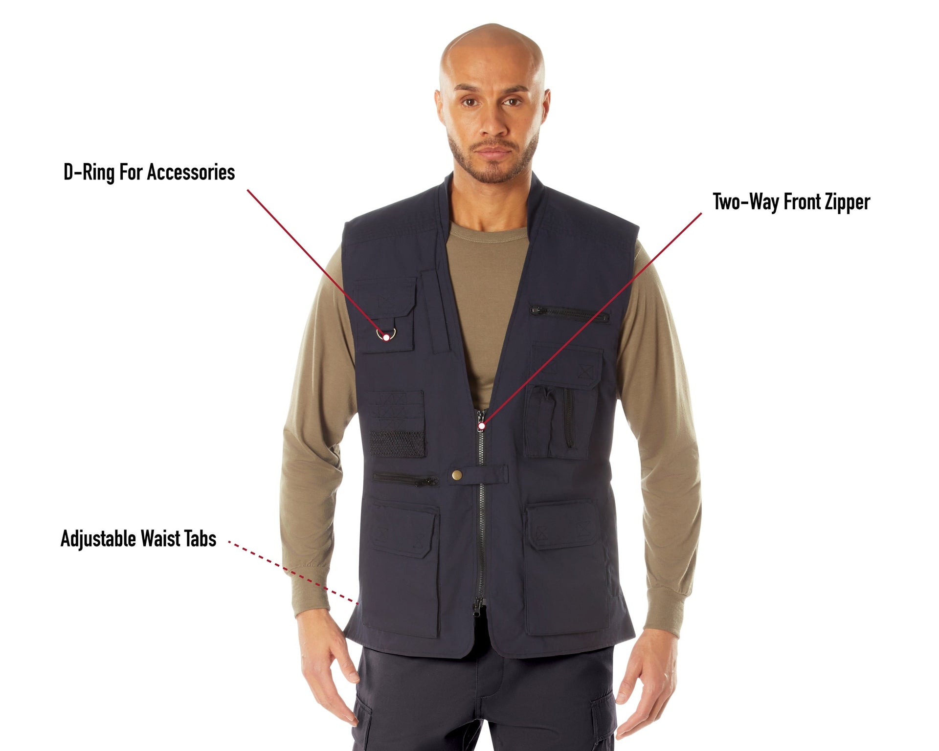 Rothco Plainclothes Concealed Carry Vest LARSON TACTICAL SUPPLY