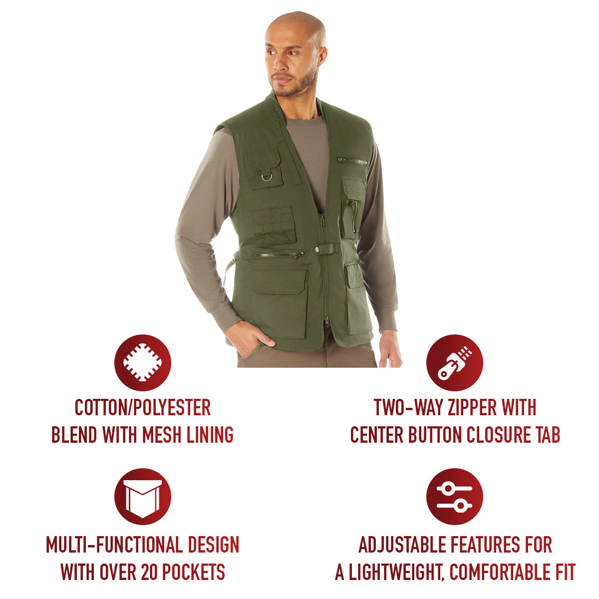 Rothco Plainclothes Concealed Carry Vest LARSON TACTICAL SUPPLY