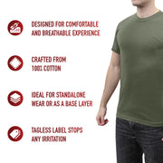 Rothco Solid Color 100% Cotton T-Shirt LARSON TACTICAL SUPPLY