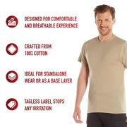 Rothco Solid Color 100% Cotton T-Shirt LARSON TACTICAL SUPPLY