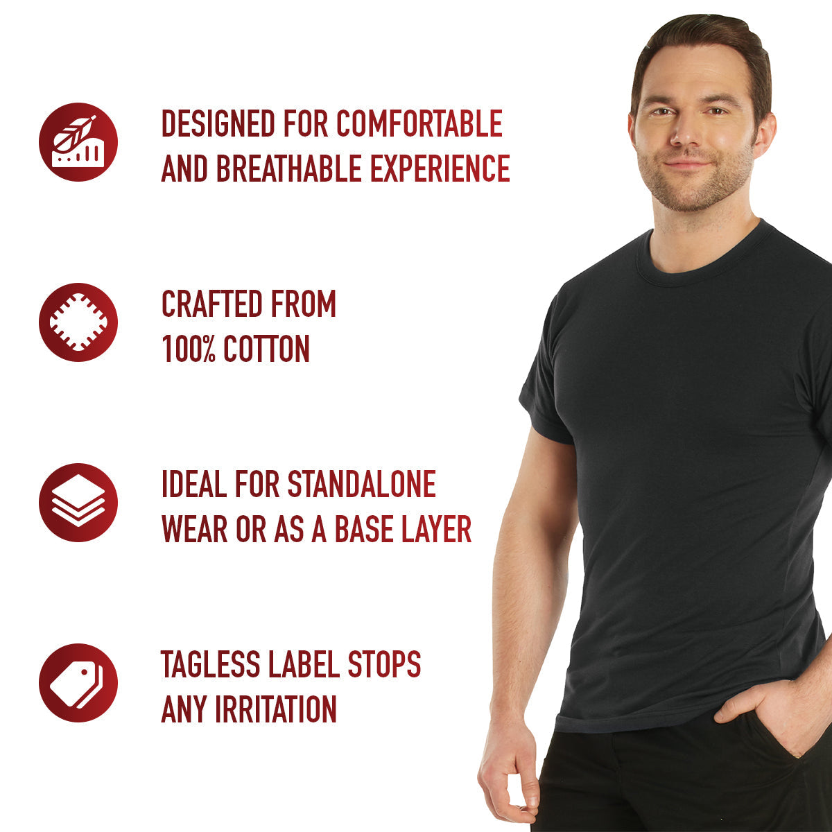 Rothco Solid Color 100% Cotton T-Shirt LARSON TACTICAL SUPPLY