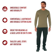 Rothco Long Sleeve Solid T-Shirt LARSON TACTICAL SUPPLY