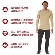 Rothco Long Sleeve Solid T-Shirt LARSON TACTICAL SUPPLY