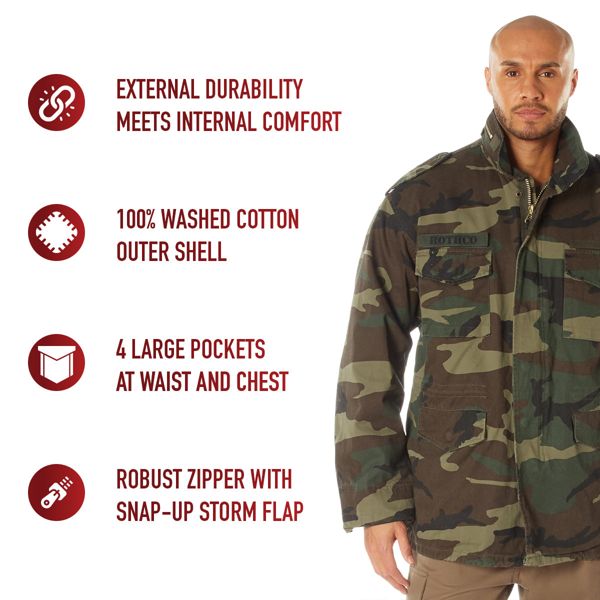 Rothco Vintage M-65 Field Jacket LARSON TACTICAL SUPPLY