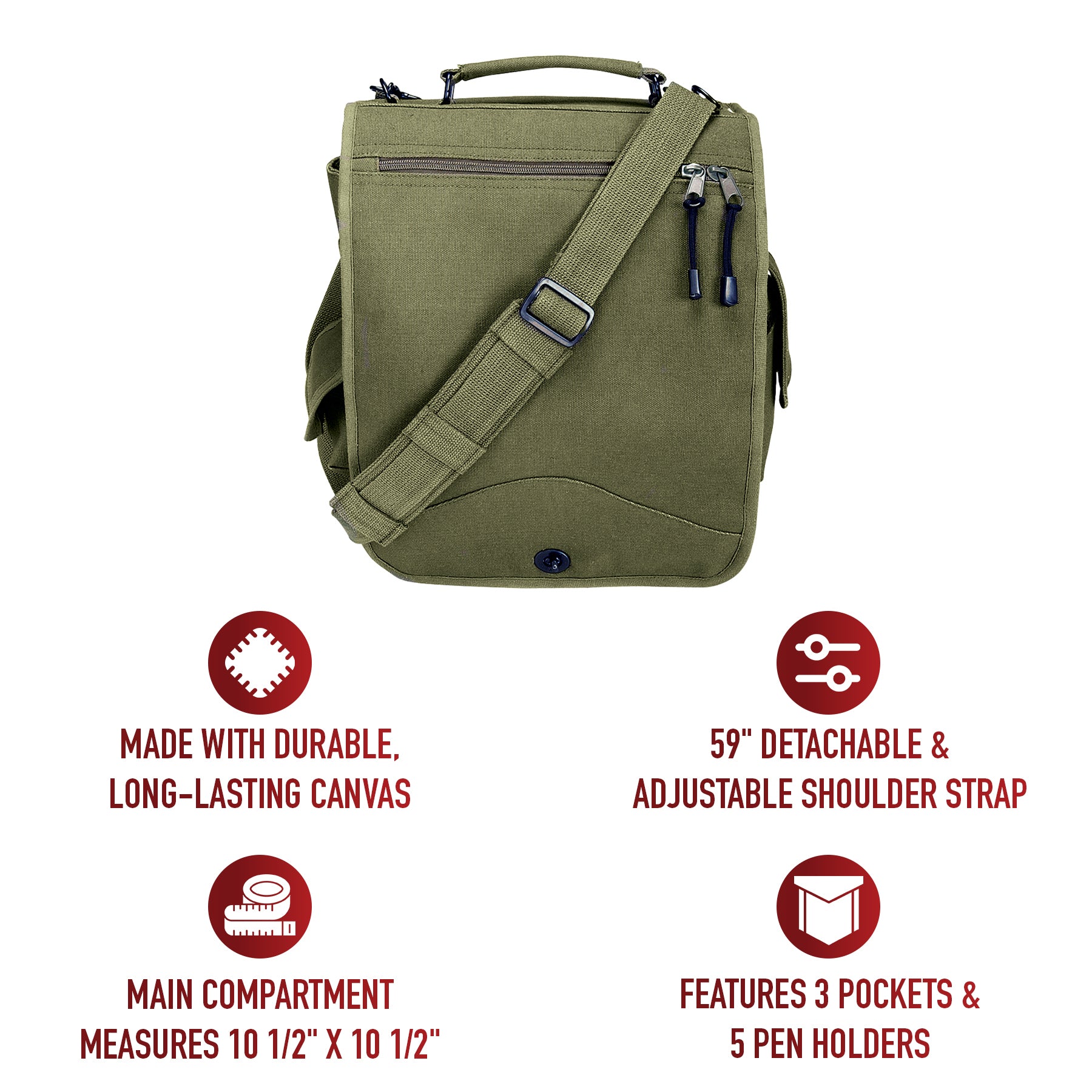 Rothco Canvas M-51 Engineers Field Bag LARSON TACTICAL SUPPLY