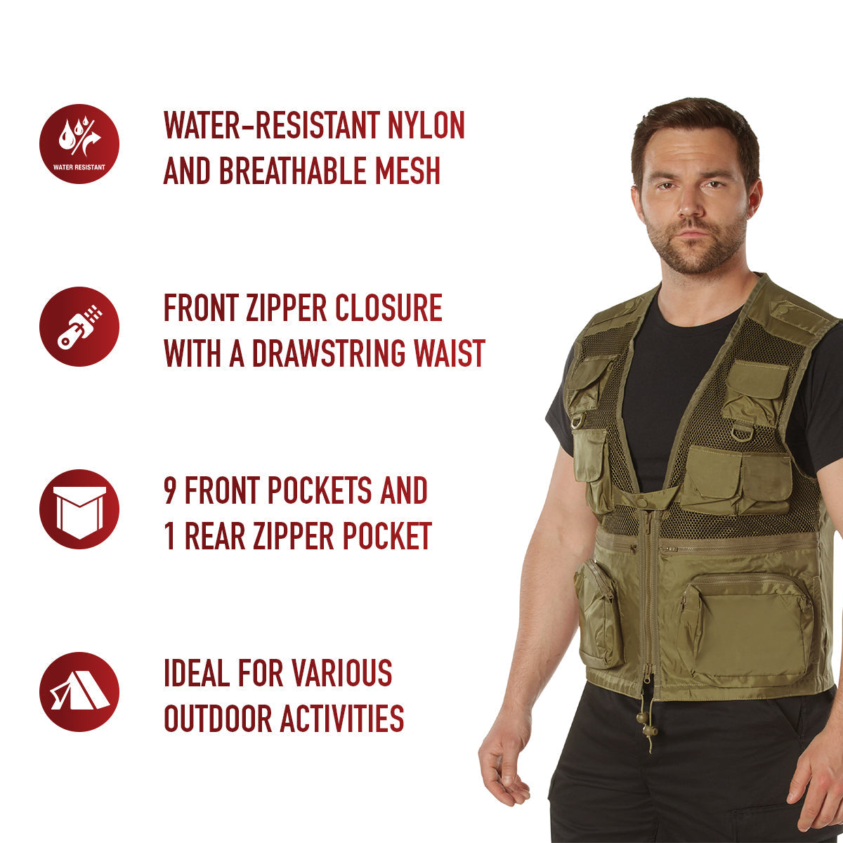 Rothco Tactical Recon Vest LARSON TACTICAL SUPPLY