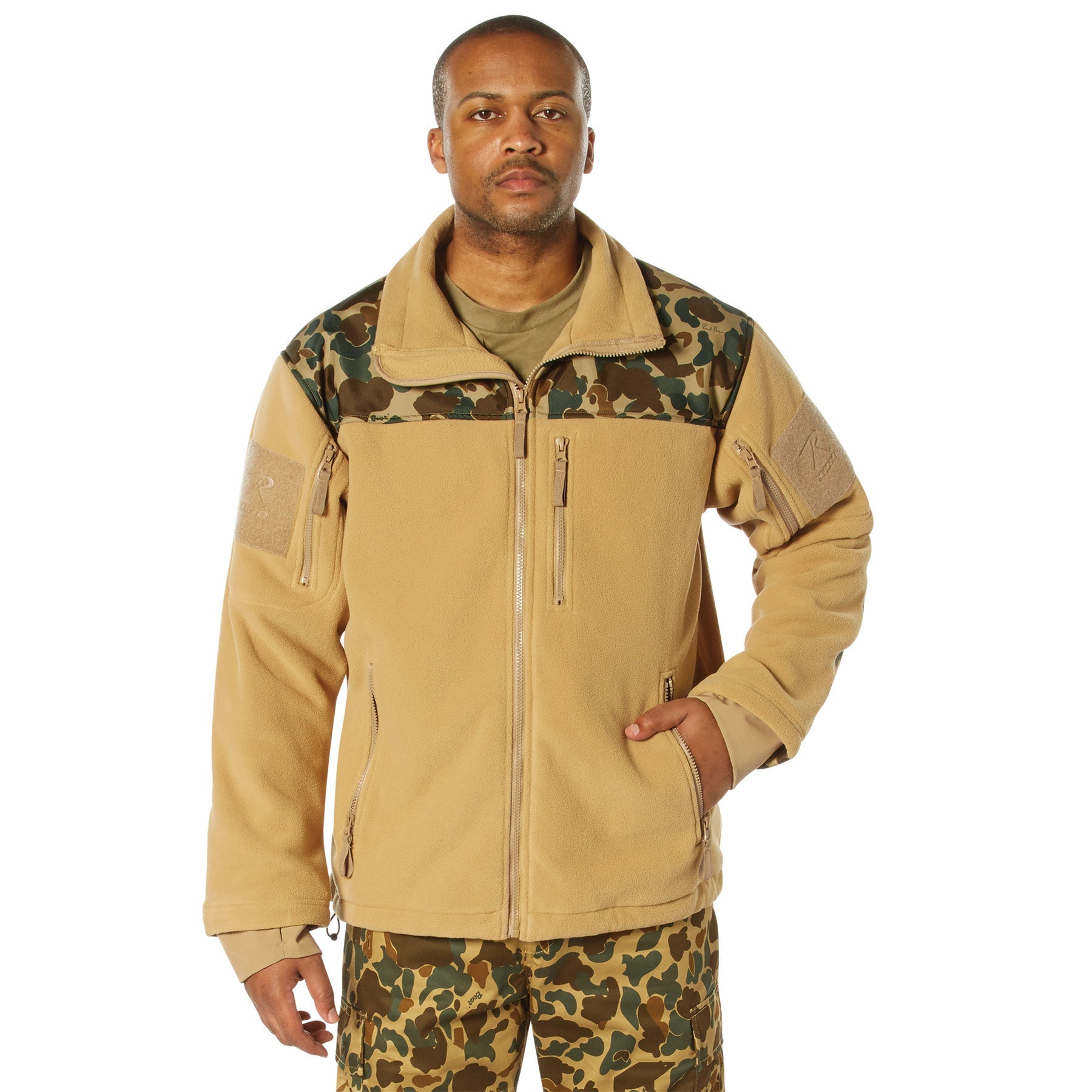 Rothco x Bear Archery Fred Bear Camo Spec Ops Tactical Fleece Jacket LARSON TACTICAL SUPPLY
