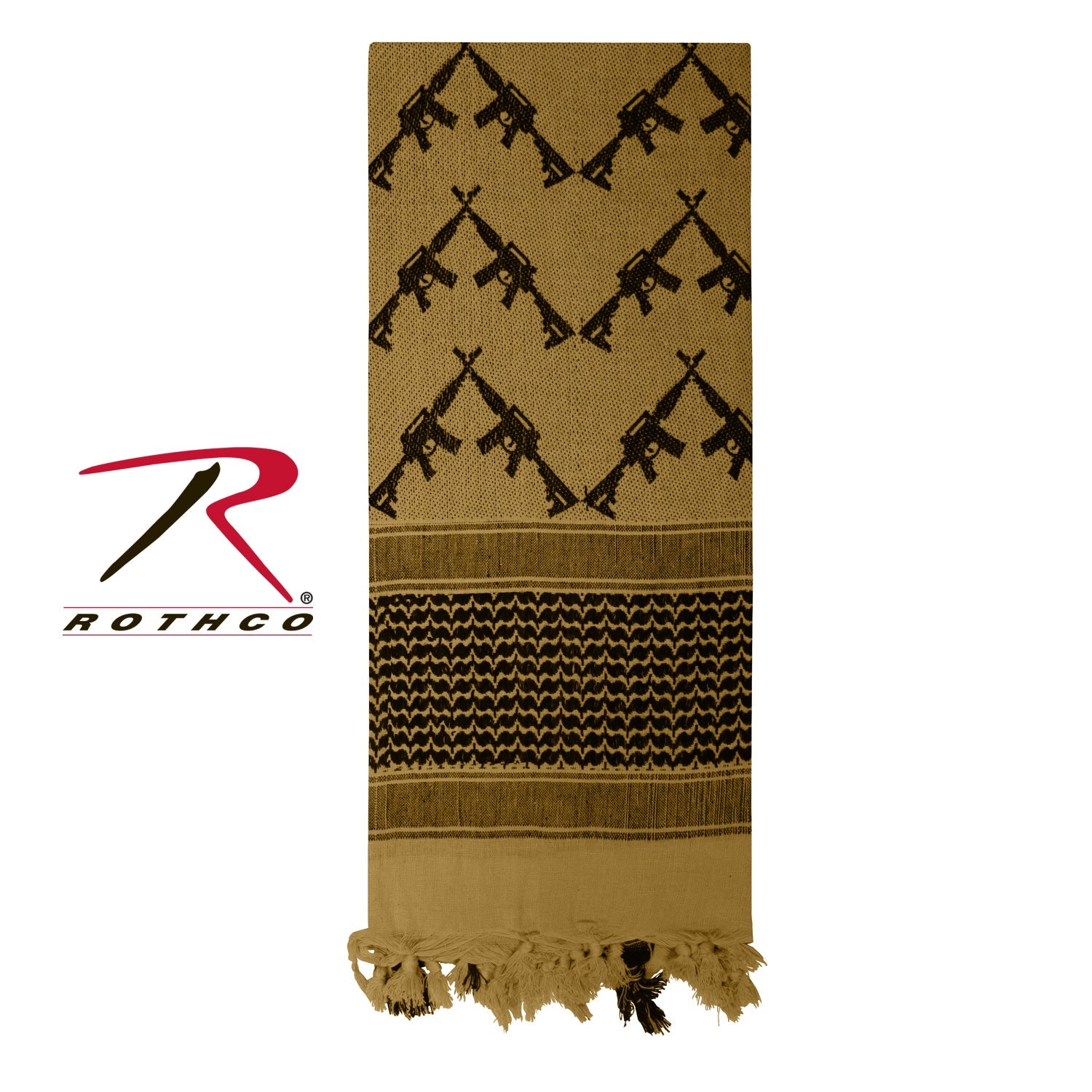 Rothco Crossed Rifles Shemagh Tactical Desert Keffiyeh Scarf LARSON TACTICAL SUPPLY