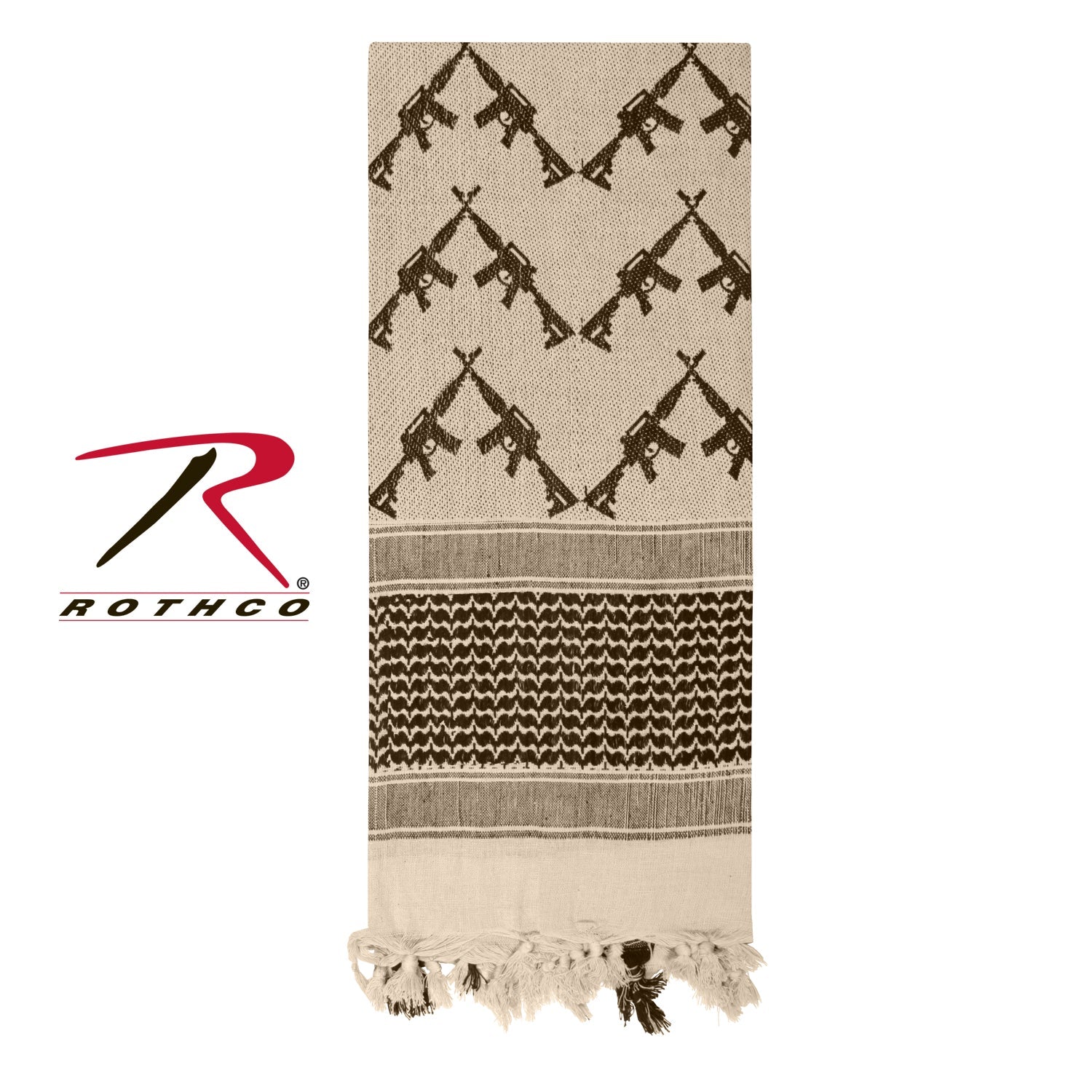 Rothco Crossed Rifles Shemagh Tactical Desert Keffiyeh Scarf LARSON TACTICAL SUPPLY