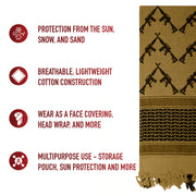 Rothco Crossed Rifles Shemagh Tactical Desert Keffiyeh Scarf LARSON TACTICAL SUPPLY