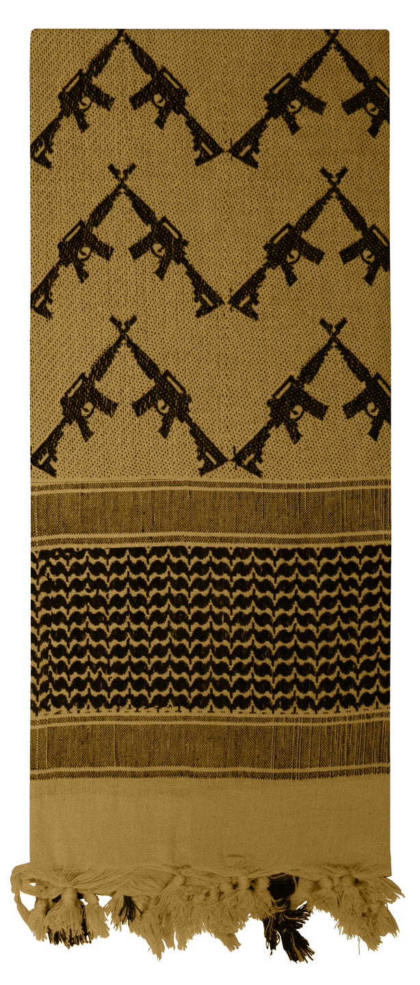 Rothco Crossed Rifles Shemagh Tactical Desert Keffiyeh Scarf LARSON TACTICAL SUPPLY