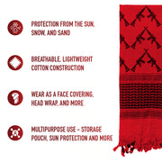 Rothco Crossed Rifles Shemagh Tactical Desert Keffiyeh Scarf LARSON TACTICAL SUPPLY