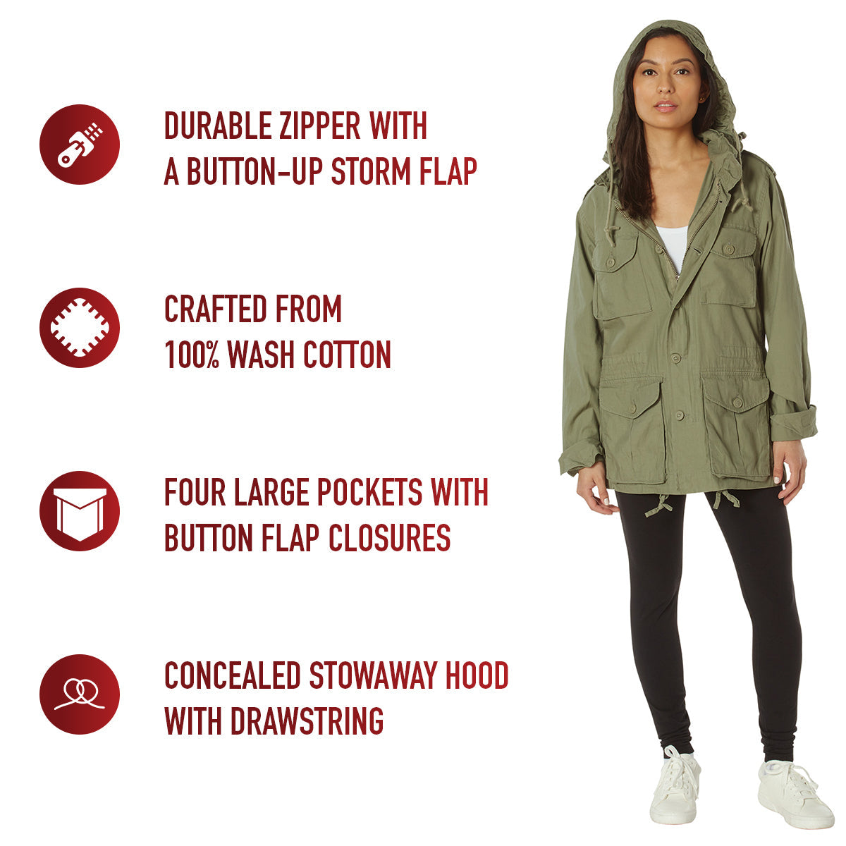 Rothco Vintage Lightweight M-65 Field Jacket LARSON TACTICAL SUPPLY