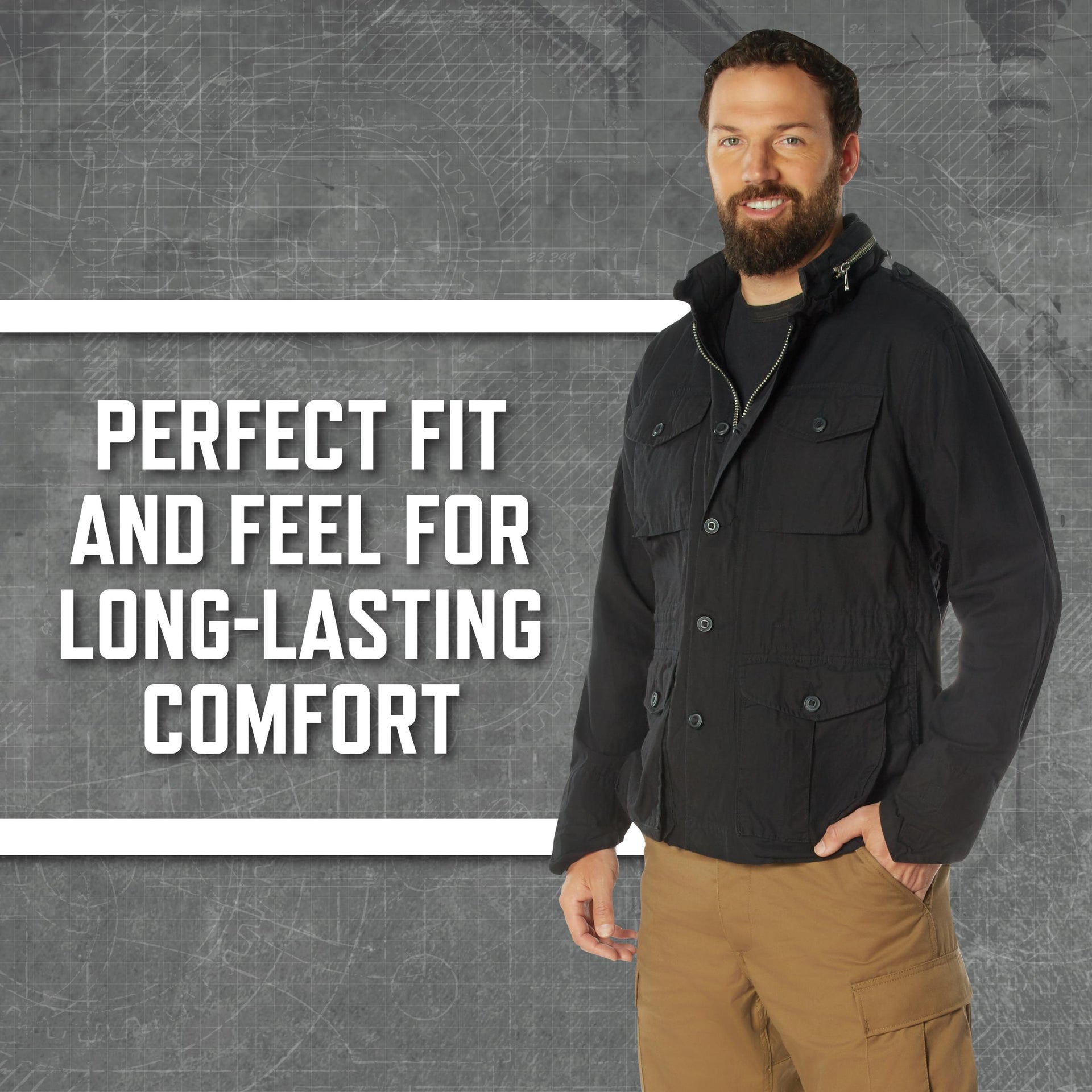 Rothco Vintage Lightweight M-65 Field Jacket LARSON TACTICAL SUPPLY