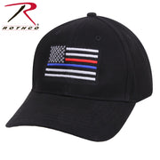 Rothco Thin Blue Line & Red Line Low Profile Flag Cap LARSON TACTICAL SUPPLY