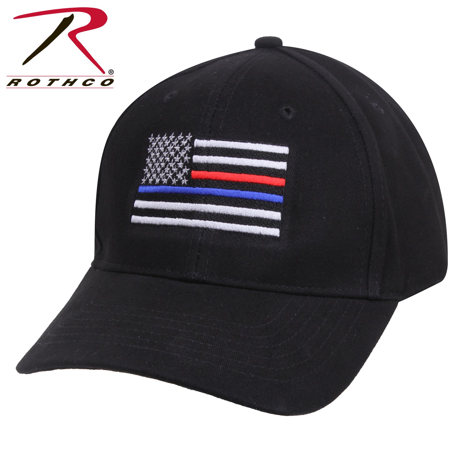 Rothco Thin Blue Line & Red Line Low Profile Flag Cap LARSON TACTICAL SUPPLY
