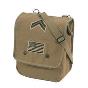 Rothco Canvas Map Case Shoulder Bag With Military Patches LARSON TACTICAL SUPPLY