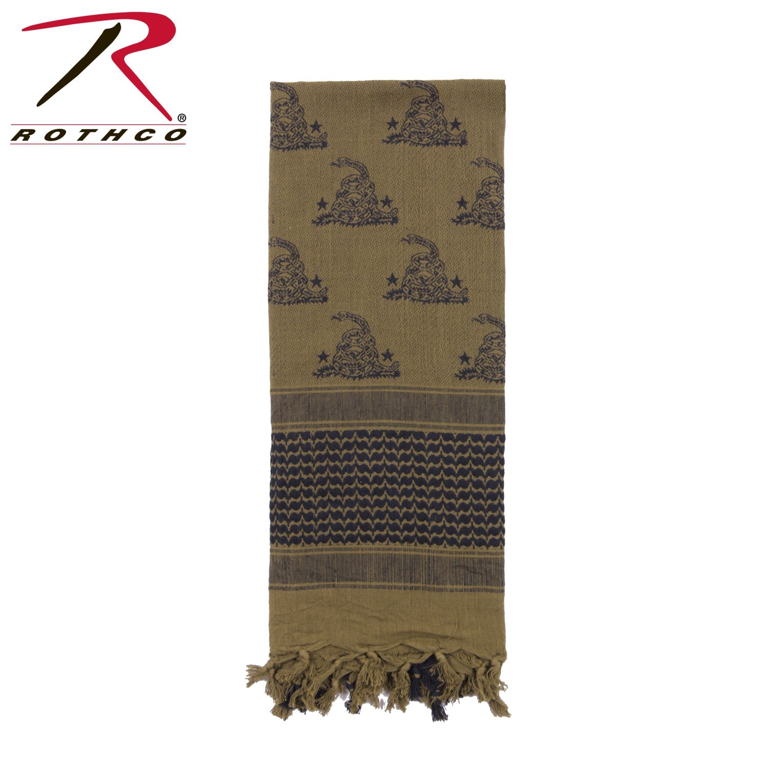 Rothco Gadsden Snake Shemagh Tactical Desert Scarf LARSON TACTICAL SUPPLY