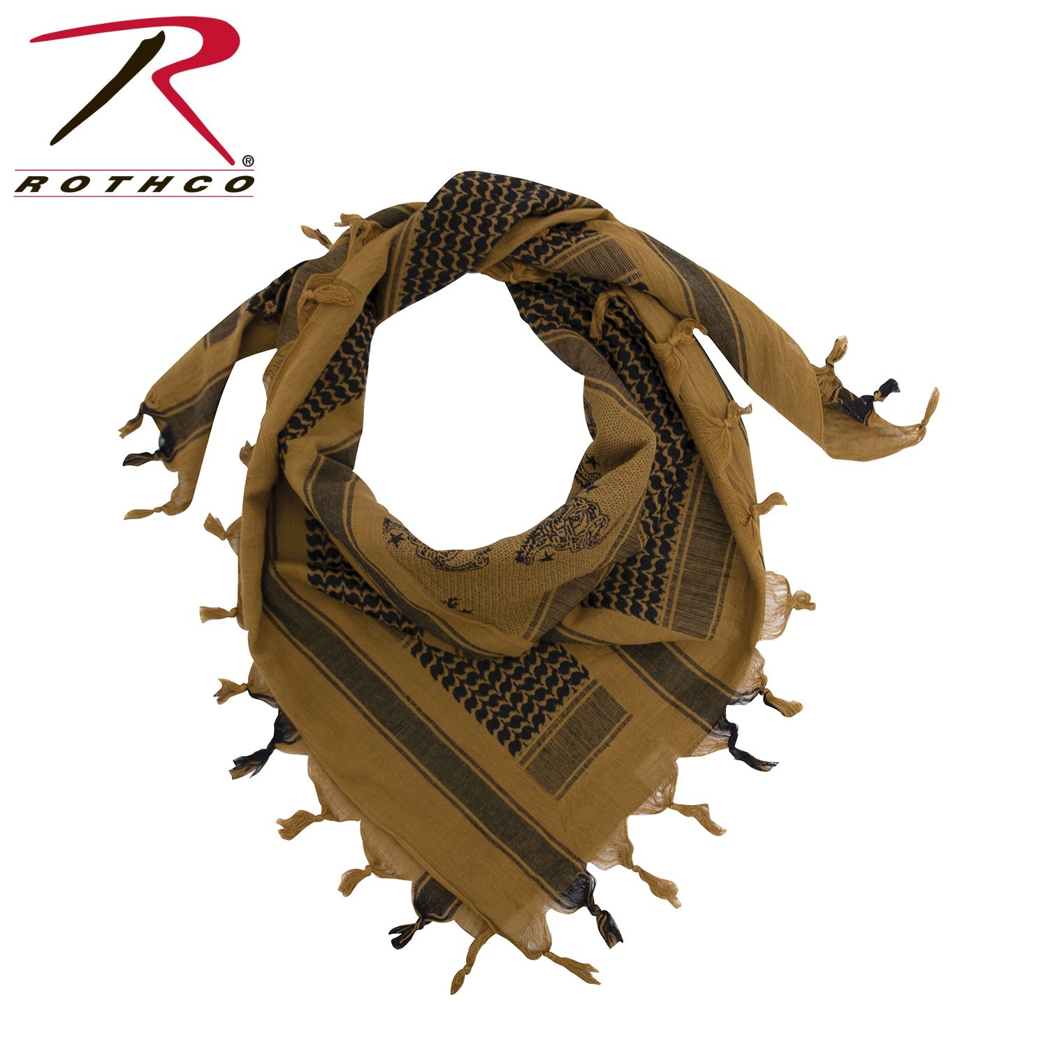 Rothco Gadsden Snake Shemagh Tactical Desert Scarf LARSON TACTICAL SUPPLY