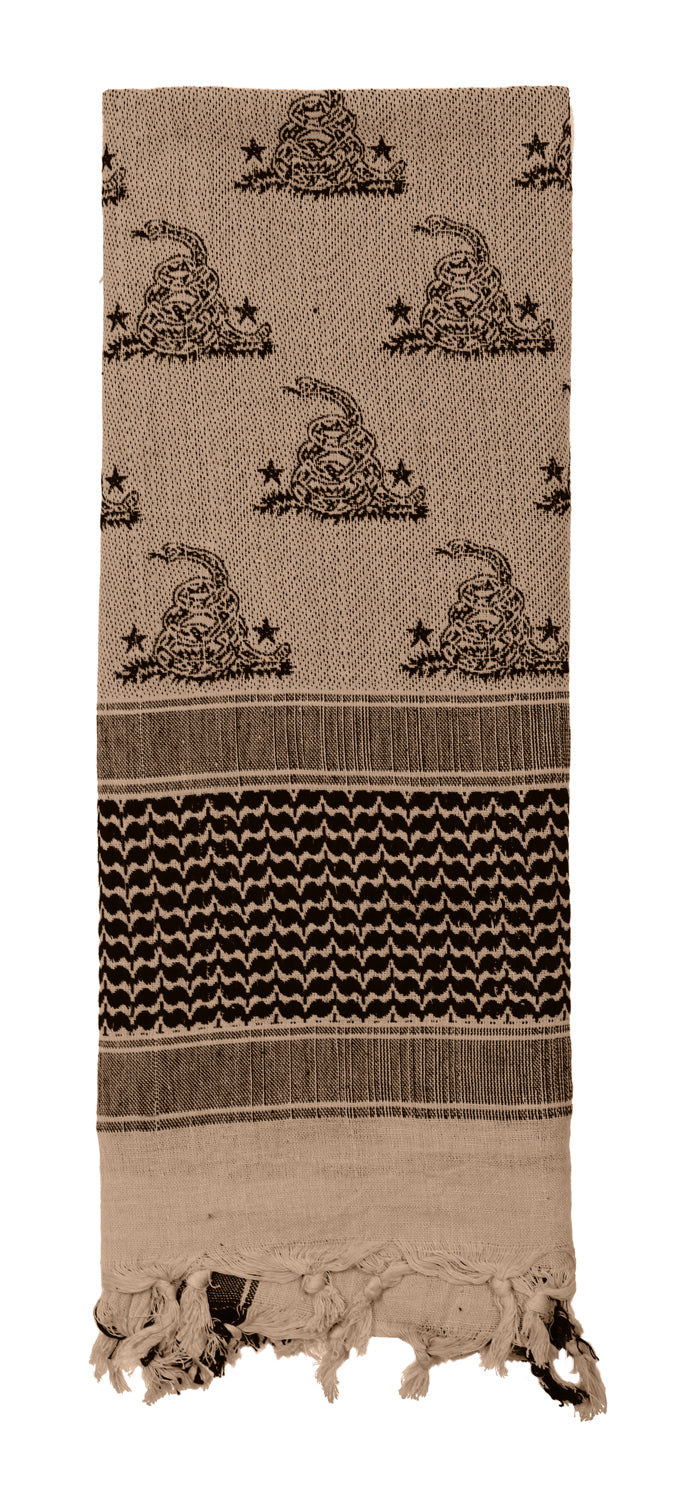 Rothco Gadsden Snake Shemagh Tactical Desert Scarf LARSON TACTICAL SUPPLY