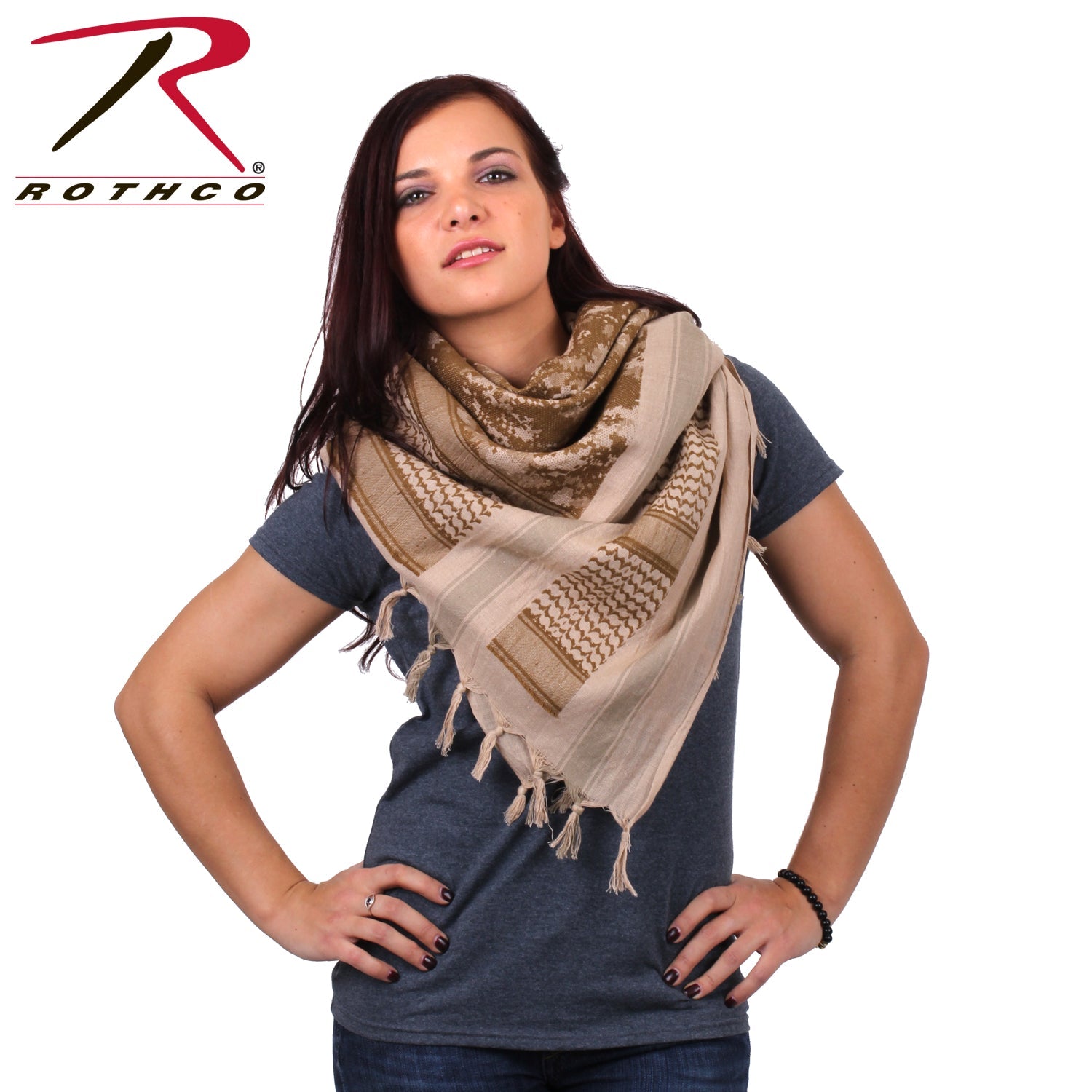 Rothco Digital Camo Shemagh Tactical Desert Keffiyeh Scarf LARSON TACTICAL SUPPLY