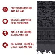 Rothco Digital Camo Shemagh Tactical Desert Keffiyeh Scarf LARSON TACTICAL SUPPLY