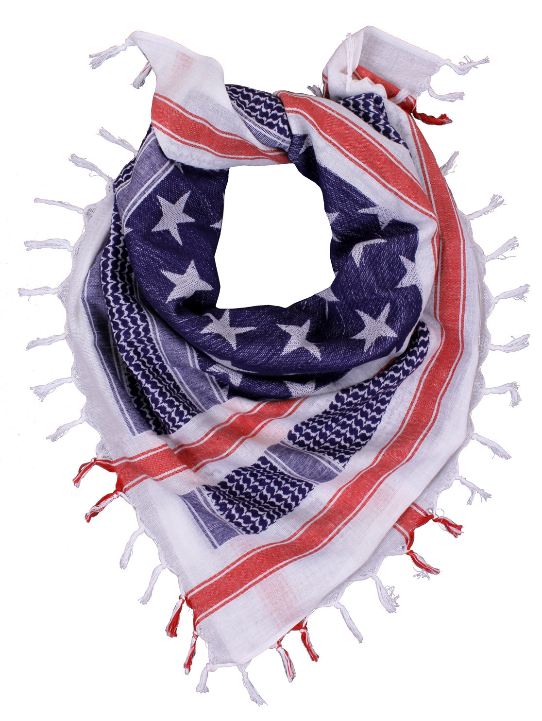 Rothco Stars and Stripes US Flag Shemagh Tactical Desert Keffiyeh Scarf LARSON TACTICAL SUPPLY