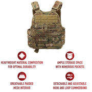 Rothco MOLLE Plate Carrier Vest LARSON TACTICAL SUPPLY