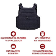 Rothco MOLLE Plate Carrier Vest LARSON TACTICAL SUPPLY