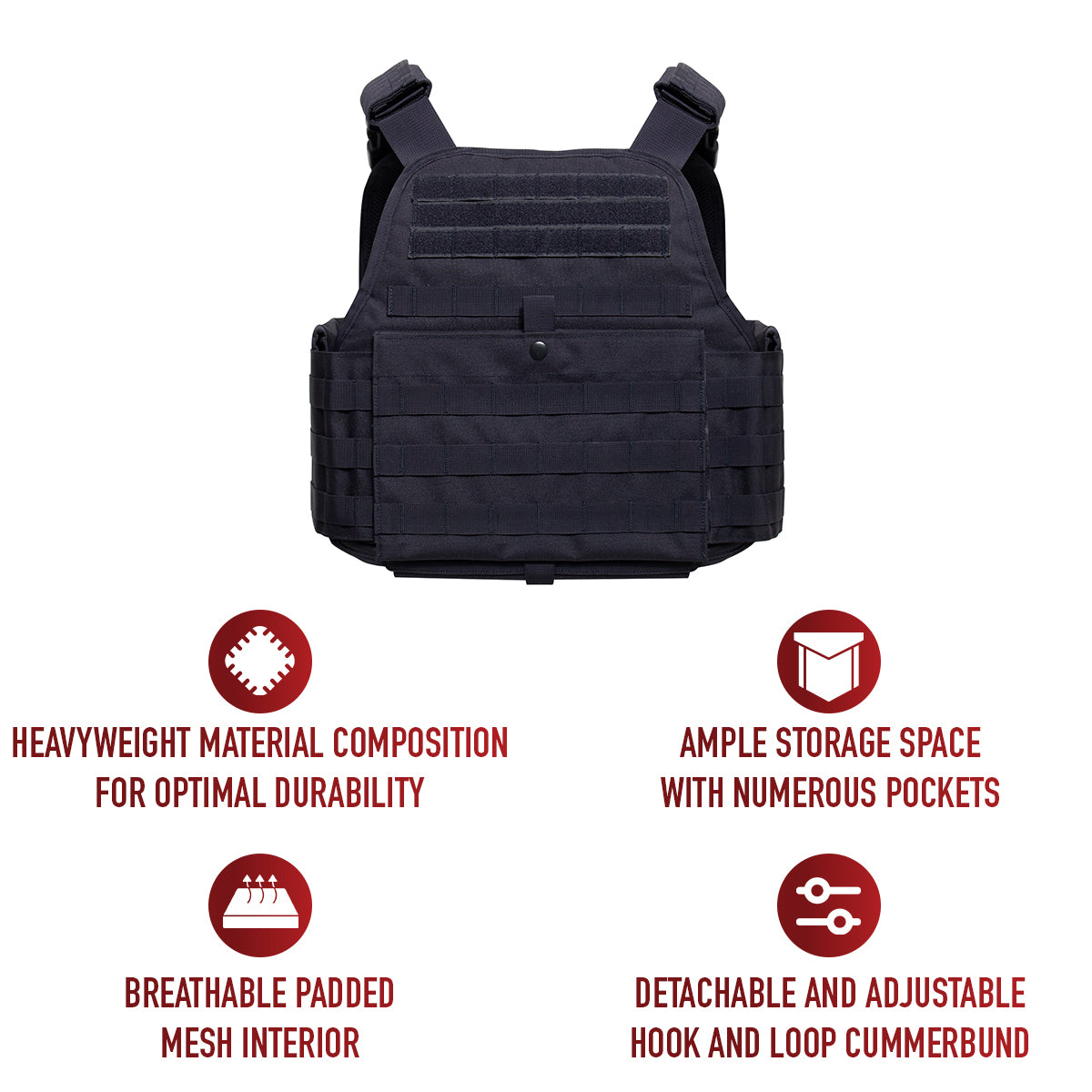 Rothco MOLLE Plate Carrier Vest LARSON TACTICAL SUPPLY
