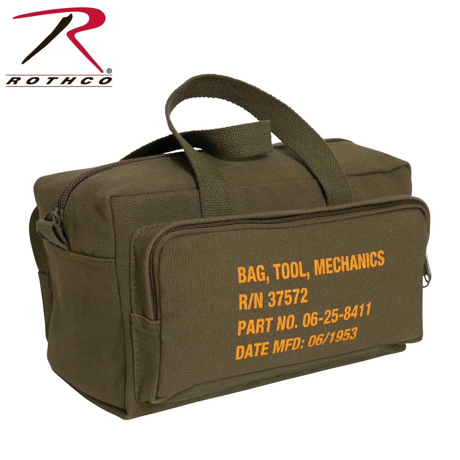 Rothco G.I. Type Zipper Pocket Mechanics Tool Bag With Military Stencil LARSON TACTICAL SUPPLY