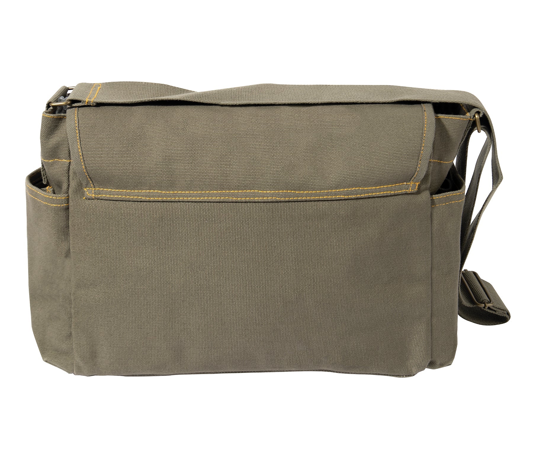 Heavyweight Canvas Classic Messenger Bag With Military Stencil LARSON TACTICAL SUPPLY