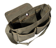 Heavyweight Canvas Classic Messenger Bag With Military Stencil LARSON TACTICAL SUPPLY