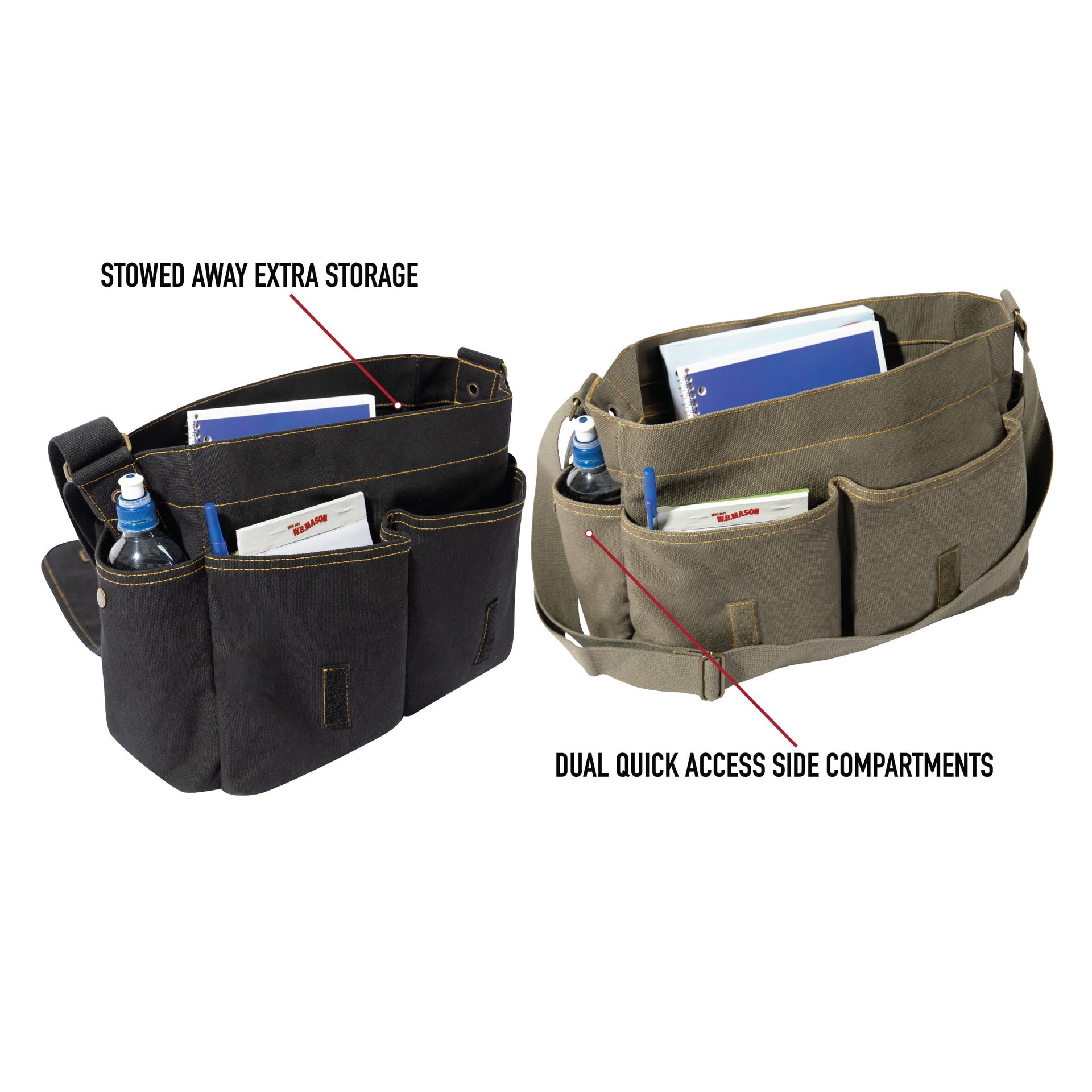 Heavyweight Canvas Classic Messenger Bag With Military Stencil LARSON TACTICAL SUPPLY