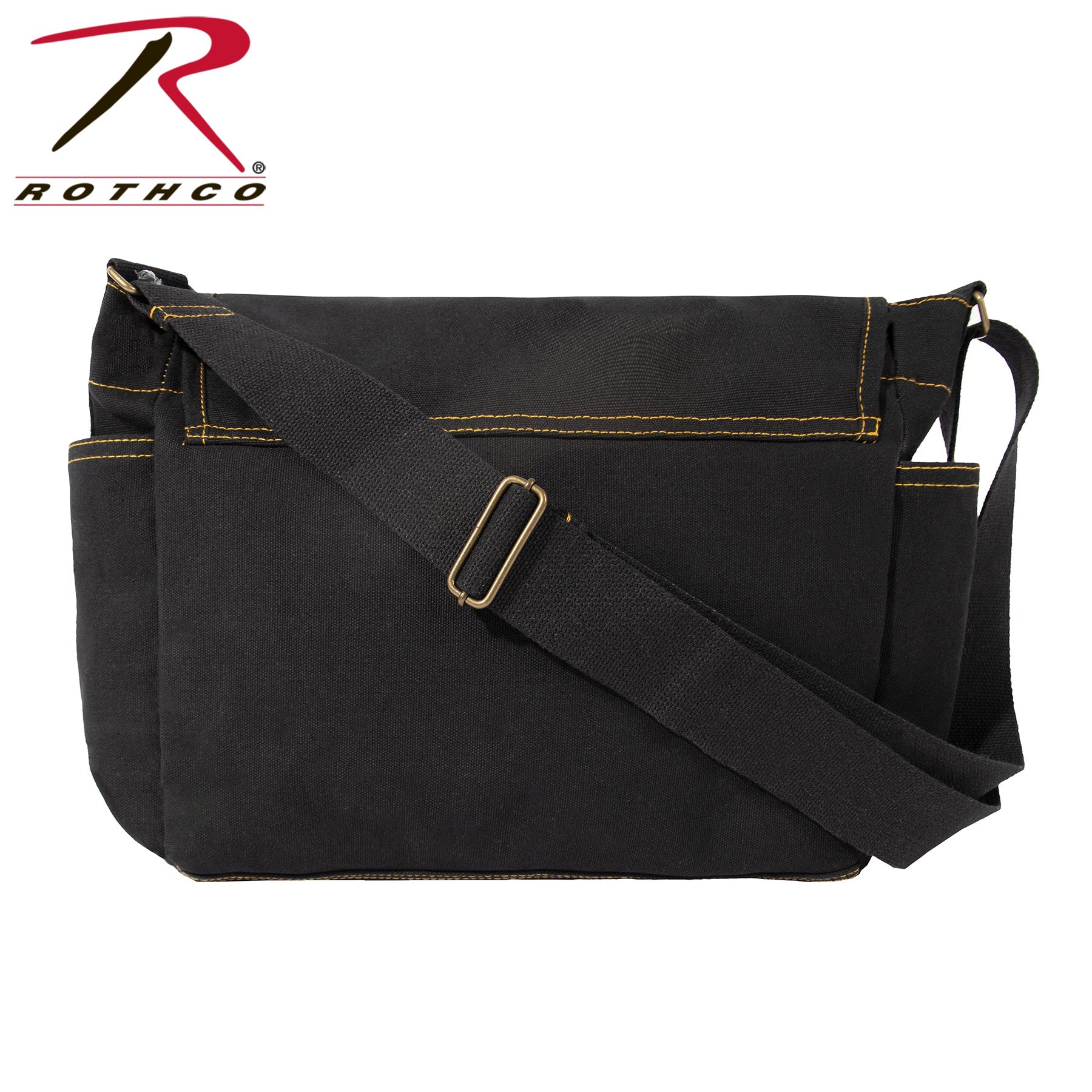 Heavyweight Canvas Classic Messenger Bag With Military Stencil LARSON TACTICAL SUPPLY