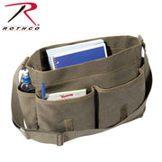 Heavyweight Canvas Classic Messenger Bag With Military Stencil LARSON TACTICAL SUPPLY